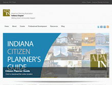 Tablet Screenshot of indianaplanning.org